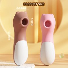 KJB  Močan vibrator za ženske - vakuumski stimulator za klitoris in bradavice