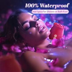 KJB  VelvetBloom Rose Vibrator | USB-polnilna igračka za sesanje klitorisa s tehnologijo Air-Pulse
