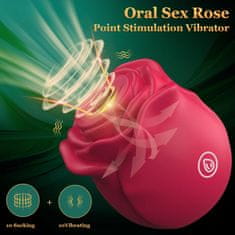 KJB  Vibrator za sesanje vrtnic | Stimulator klitorisa in sesalnik za bradavice