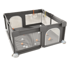 Tavalax Otroški igralni ogradek, Siva, 180x200 cm