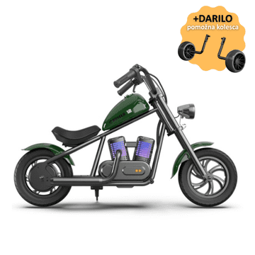 HYPER GOGO Cruiser 12 PLUS Električni motor za otroke - Zelen