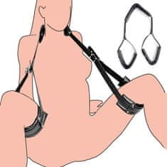 KJB Usnjeni BDSM komplet za omejevanje gibanja | Okovje za odrasle in gležnjarji za pare