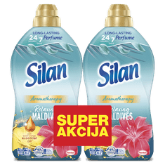 Silan Aromatherapy Maldives mehčalec za perilo, 2x1,36 l