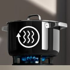 WMF Fusiontec Mineral Pro 4-delni set posode, 16/16/20/24 cm, stekleni pokrovi, črn (518695290)