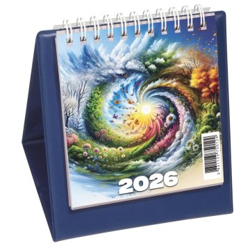 Koledar namizni piramida modra 2026