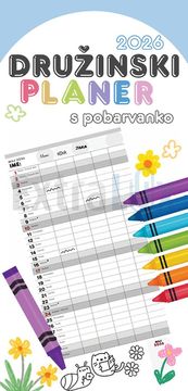 Koledar Družinski planer s pobarvanko 2026