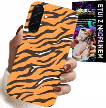 shumee OVITEK ZA SAMSUNG GALAXY A26 5G - ZADNJI POKROV S TIGROVIMI ČRTAMI + STEKLO