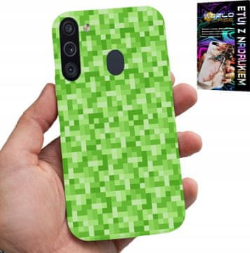 shumee OVITEK ZA SAMSUNG GALAXY A21 - IGRALNI VZORCI Z HRBTNE STRANI IGRALNIH PIXELOV