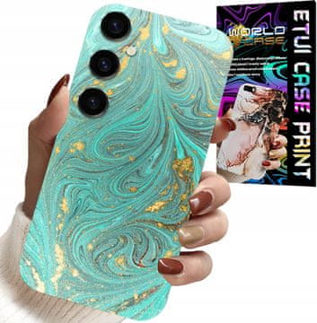 shumee OVITEK ZA SAMSUNG GALAXY A14 5G - MARMORNJI VZORCI + KALJENO STEKLO