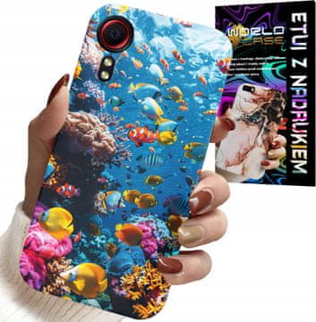 shumee OVITEK ZA SAMSUNG GALAXY XCOVER 7 - GREBEN BARVITE RIBICE PODVODNI SVET RIB