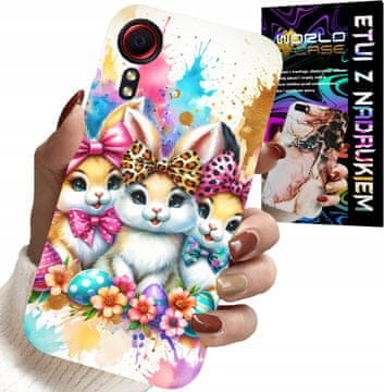 shumee OVITEK ZA SAMSUNG GALAXY XCOVER 7 - ZAJČKI, BOŽIČ, ZAJČEK, VELIKA NOČ