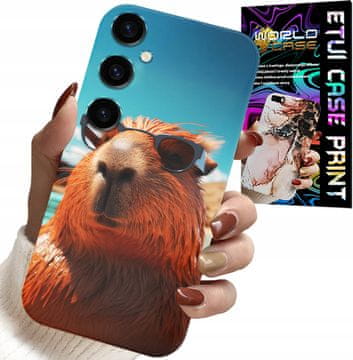 shumee OVITEK ZA SAMSUNG GALAXY A04S - SWEET CAPYBARA, OVITEK CAPIBARA + STEKLO