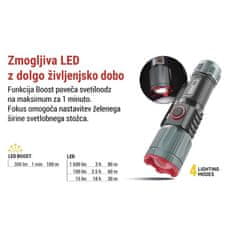Emos LED polnilna svetilka, kovinska, 300 lm, 700 mAh