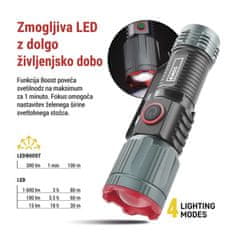 Emos LED polnilna svetilka, kovinska, 300 lm, 700 mAh