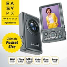 EasyPix Easypix V48 Pocket – Kompaktna Digitalna Kamera z 4K Video + 18× Digitalni Zoom (EASYPIX20212)
