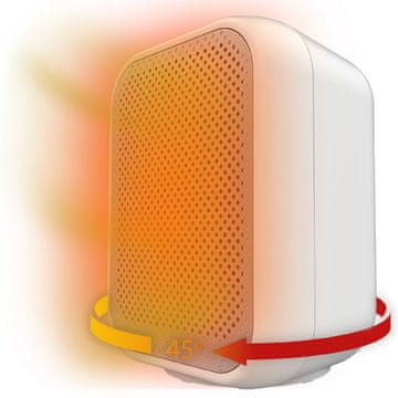 Cecotec Oscilacijski keramični grelec ReadyWarm 1500 Max Bela 1500 W