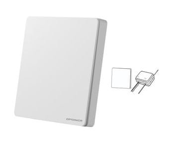 Optonica Daljinski brezžični upravljalnik 1xstikalo+1xsprejemnik 240V RF IP44, bela barva