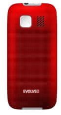 Evolveo EasyPhone telefon na tipke s polnilnim stojalom, rdeč