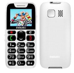 Evolveo EasyPhone telefon na tipke s polnilnim stojalom, bel