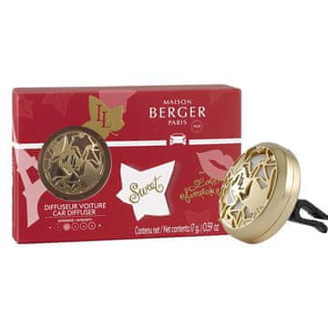 Maison Berger Paris Darilni set difuzorja za avto zlate barve + polnilo Lolita Lempicka Sweet