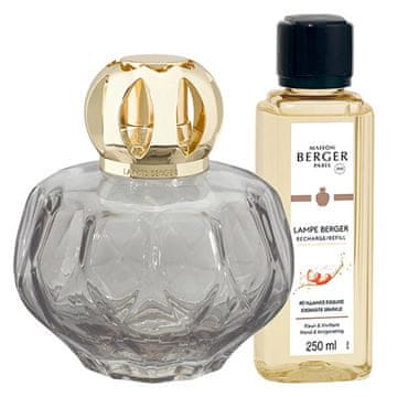 Maison Berger Paris Darilni set katalitične svetilke Rosalie gray + polnilo Intense Glitter 250 ml