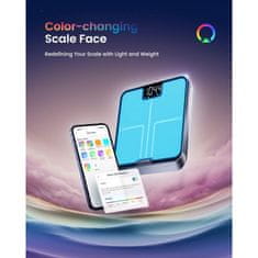 RENPHO Elis Chroma - Pametna osebna tehtnica z barvno osvetlitvijo