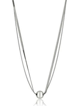Marc Malone Dvojna jeklena ogrlica Skye Silver Necklace MCN24001S