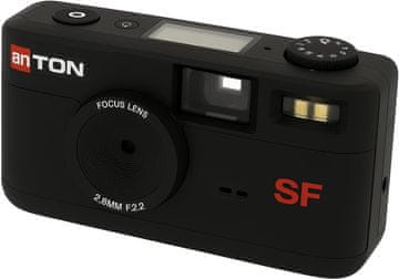 Screen Free – digitalna kamera brez zaslona za avtentično ustvarjanje - ČRN (AKSFBK)