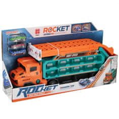 Mega Creative Tovornjak z zložljivo raketno stezo + AVTOMOBILI, igrača AVTOVLEKA 3+ MEGA CREATIVE