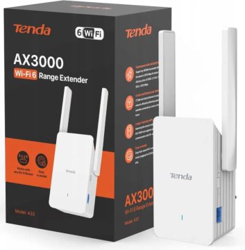 Tenda Ojačevalec extender/AP A33, AX3000 Wi-Fi 6