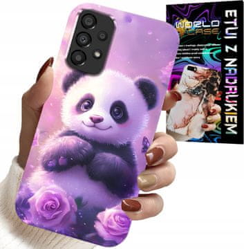 shumee OVITEK ZA SAMSUNG GALAXY A23 5G - PRIJATNI PANDINI VZORCI ZA OTROKE + STEKLO