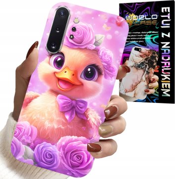 shumee OVITEK ZA SAMSUNG NOTE 10 PLUS - SLADKA RAČKA NA ROZA OZADJU
