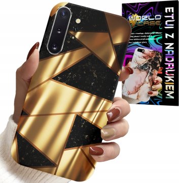 shumee OVITEK ZA SAMSUNG NOTE 10 PLUS - ZLATI ELEGANTNI VZORCI + HIDRO FOLIJ