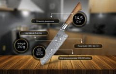 shumee Shiori 撓 Santoku Jakub Suchta - univerzalni, večnamenski kuharski nož