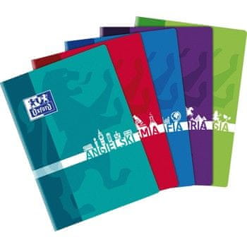 shumee Zvezek za zgodovino Oxford A5, 60 listov, kvadratni