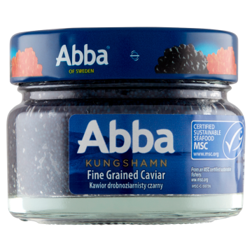 shumee Abba drobnozrnati črni kaviar - 80 g - poslastica iz Norveške