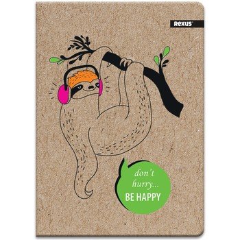 shumee Zvezek A5/80K s črtami / Kraft Liner Fluo Rexus