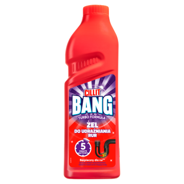 shumee Gel za čiščenje odtokov Cillit Bang 1L - Turbo formula, takoj odstrani zamašitve