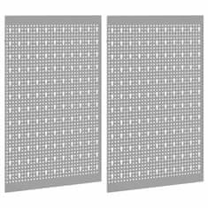 Vidaxl Orodna stenska plošča 2 pcs Siva 100 x 1 x 80 cm