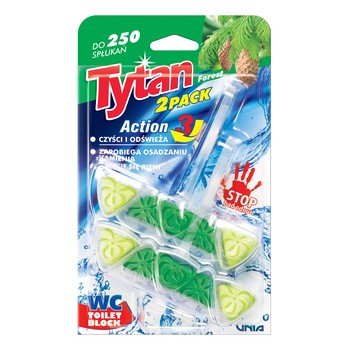 shumee Tytan Action 3 Forest - WC kocke 2x40g - Dolgotrajen, svež vonj
