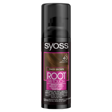 shumee SYOSS sprej za retuširanje korenin - temno rjav, pralni sprej za maskiranje korenin