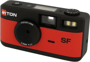 Screen Free – digitalna kamera brez zaslona za avtentično ustvarjanje - RDEČ (AKSFRD)