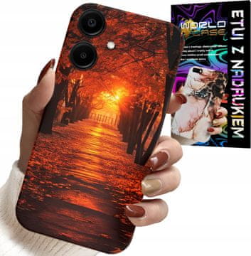 shumee OVITEK ZA SAMSUNG GALAXY A06 5G - PARK, JESEN, PADAJOČE LISTE, HRBTNA STRAN