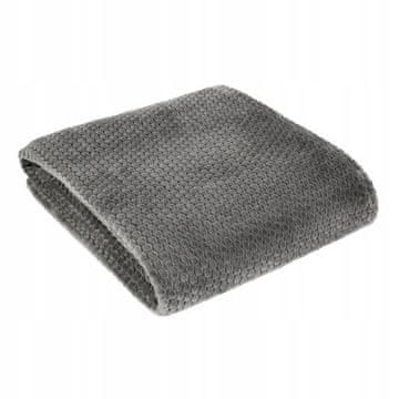 shumee Mehka plišasta odeja 3D ZOE 150x200 grafit