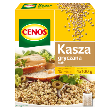 shumee CENOS Bela ajdova kaša - 400 g (4 vrečke) - hiter in okusen dodatek jedem