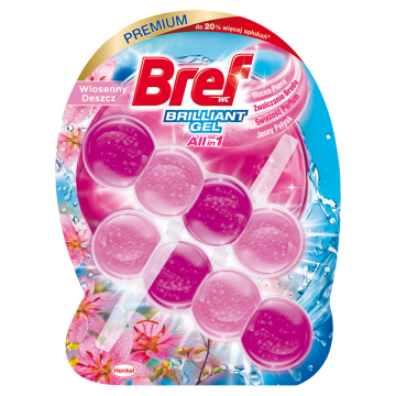 shumee Bref Brilliant Gel Spring Rain - obešalnik za stranišče 4 v 1