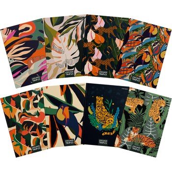 shumee Zvezek Collage Tropics A5 96K z mrežo Top 2000