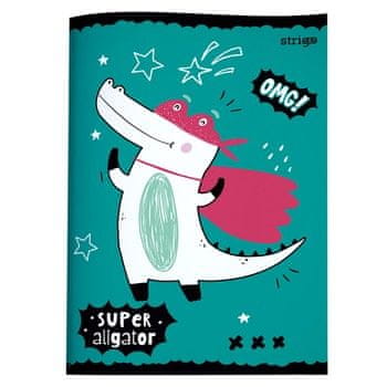 shumee Zvezek Strigo Super Hero A5 16 strani 3 vrstice