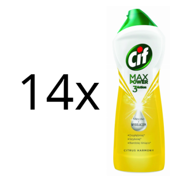 shumee CIF Max Power - Čistilno mleko z belilom, limona, 1001 g