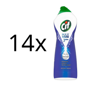 shumee CIF Max Power Ocean Wave - Čistilno mleko z belilom 1001 g - Odstranjuje trdovratno umazanijo